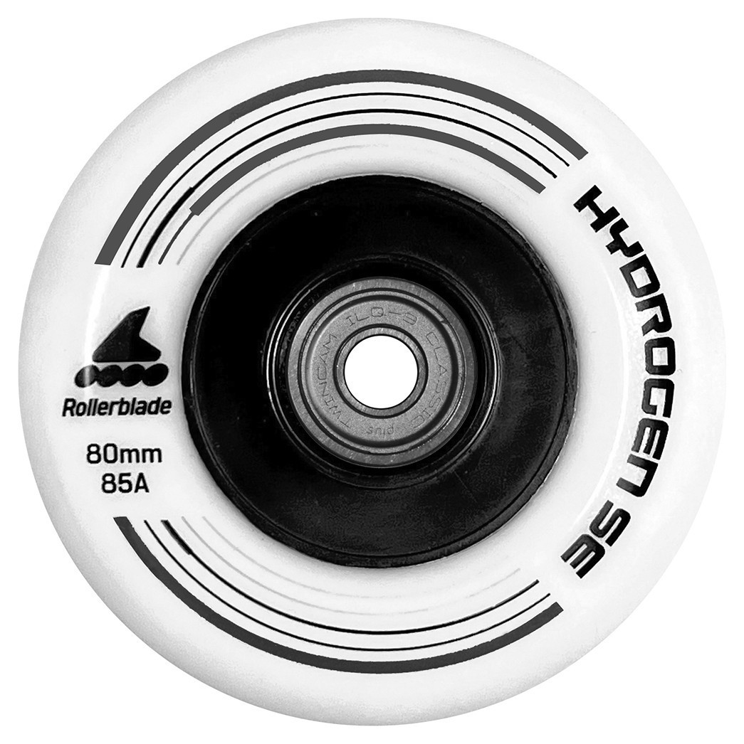 Rollerblade колеса с подшипниками 80 mm/ILQ9 Hydro SE white