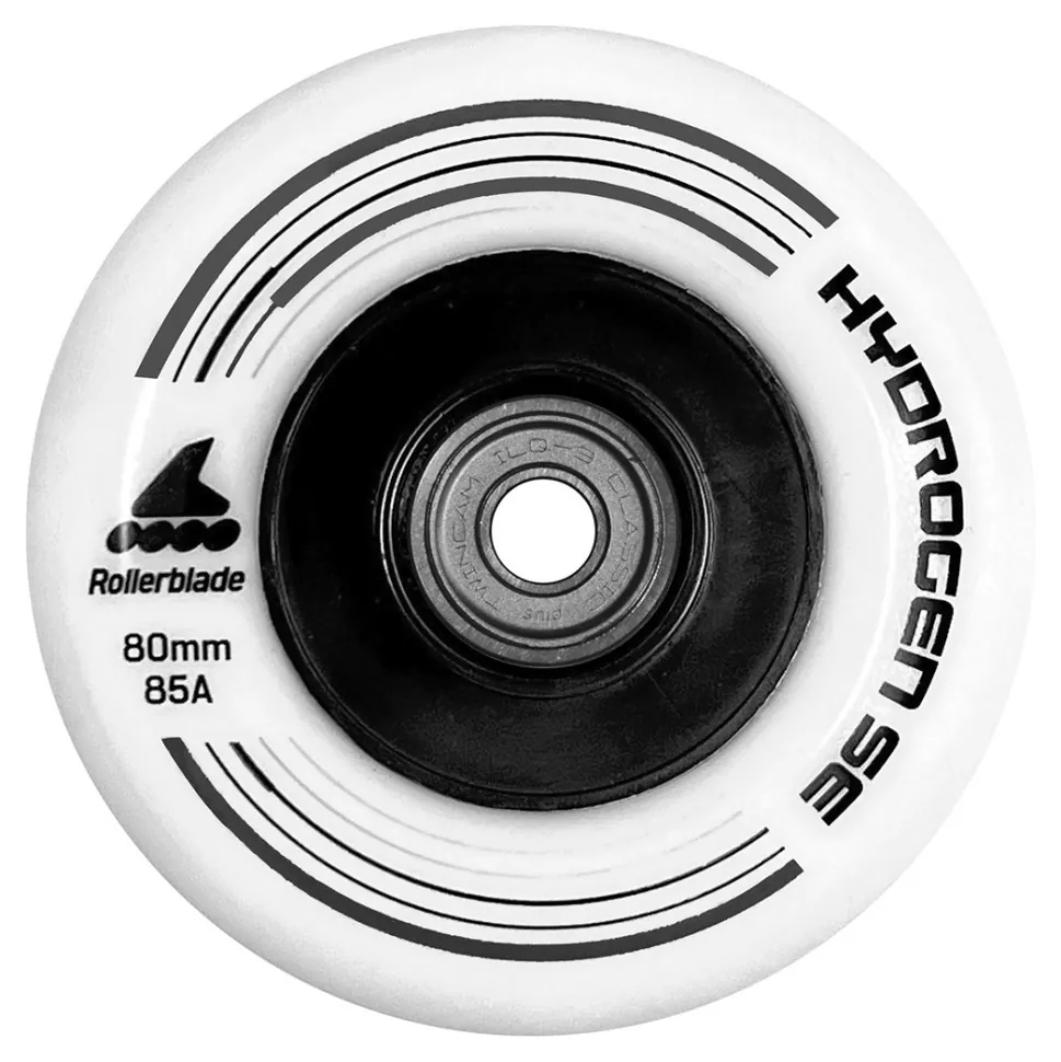 Rollerblade колеса з підшипниками 80 mm/ILQ9 Hydro SE white (06954300-101)