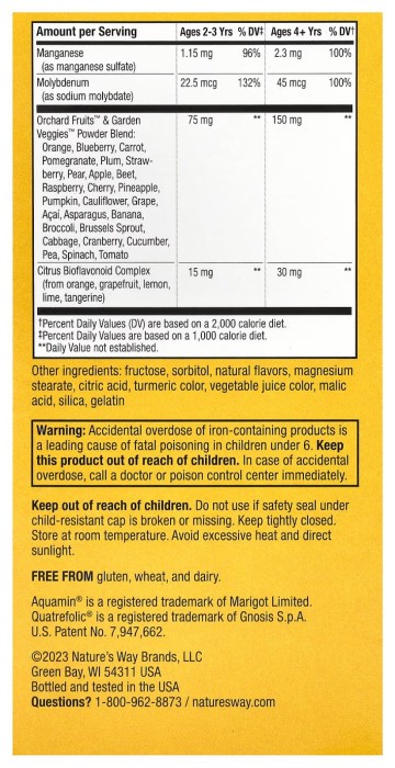Alive! Children's Chewable Multivitamin - 120 tabs Orange and Berry