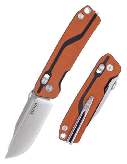 Ніж складаний SRM Rubik 7228-GJ, помаранчевий