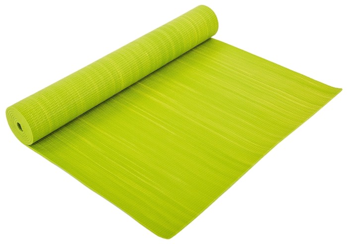 Килимок для фітнесу та йоги SP-Planeta FI-6983 (173 x 61 x 0,4 см), салатова смуга, укр, укр