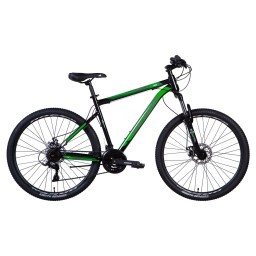 Велосипед 27.5" Discovery TREK 2024 (черно-зеленый )