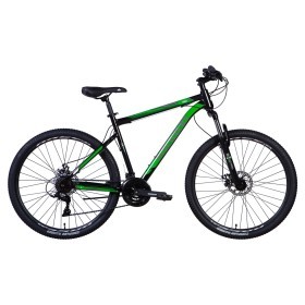 Велосипед 27.5&quot; Discovery TREK 2024 (черно-зеленый)