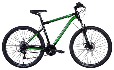 Велосипед 27.5&quot; Discovery TREK 2024 (чорно-зелений)