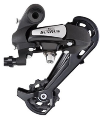 Перемикач задн. 7-9 max-32T під болт SUNRUN RD-HG-26A чорний довга лапка