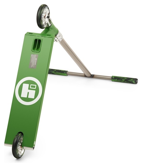 Самокат трюковый Hipe H6 Raw/Green
