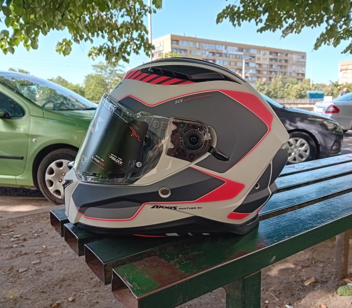 Мотошолом AXXIS PANTHER SV Gale A5 Matt Red