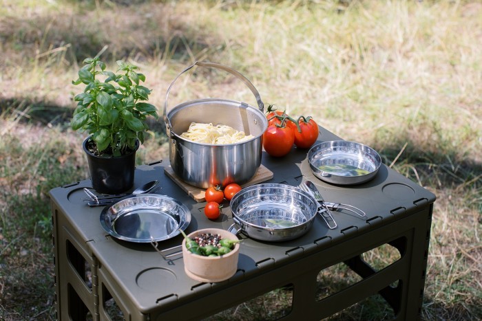 Набір посуду Tribe Single Set сталевий T-FG-0009-metal, укр, укр