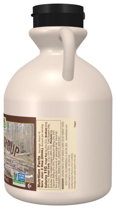 Maple Syrup Organic Grade A Dark Color - 473 ml