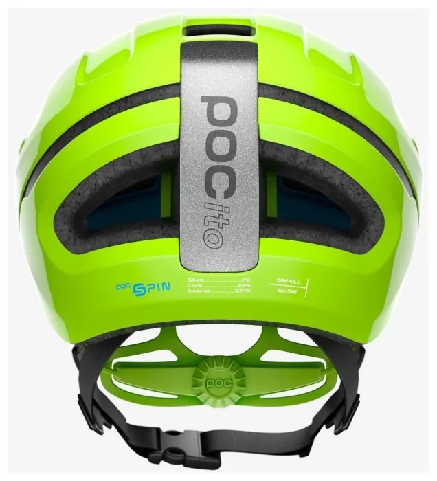 Дитячий велошолом POCito Omne SPIN Fluorescent Yellow / Green