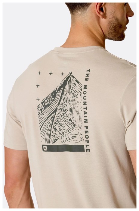 Футболка чоловіча Rab Crimp Collage Tee, Dark Melba, XS