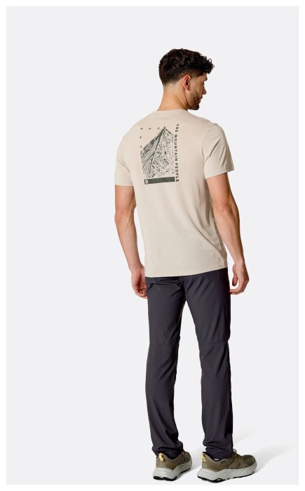Футболка чоловіча Rab Crimp Collage Tee, Dark Melba, XS