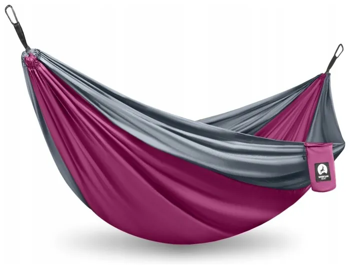 Туристический гамак Mountain Goat 300 x 200 см двухместный, подвесной Pink/Grey (P-5905973408004)