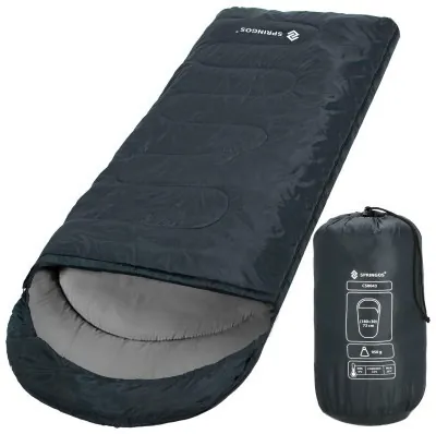 Спальный мешок (спальник) Springos 2 в 1 CS0043 +8 ...+20 °C R Graphite/Grey