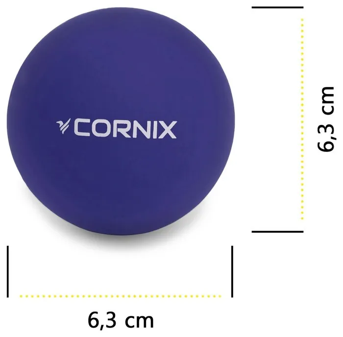 Массажный мяч Cornix Lacrosse Ball 6.3 см XR-0229 Navy Blue