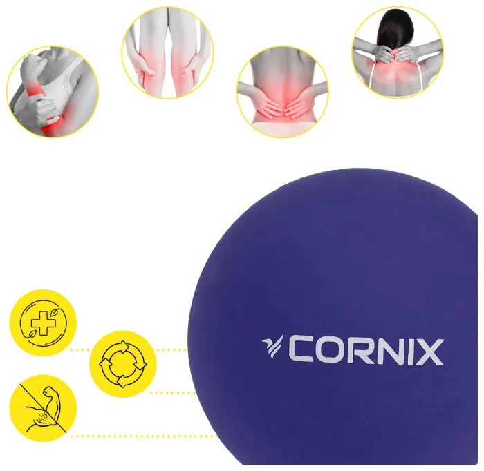 Массажный мяч Cornix Lacrosse Ball 6.3 см XR-0229 Navy Blue