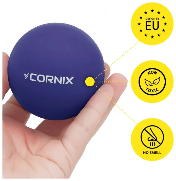 Массажный мяч Cornix Lacrosse Ball 6.3 см XR-0229 Navy Blue