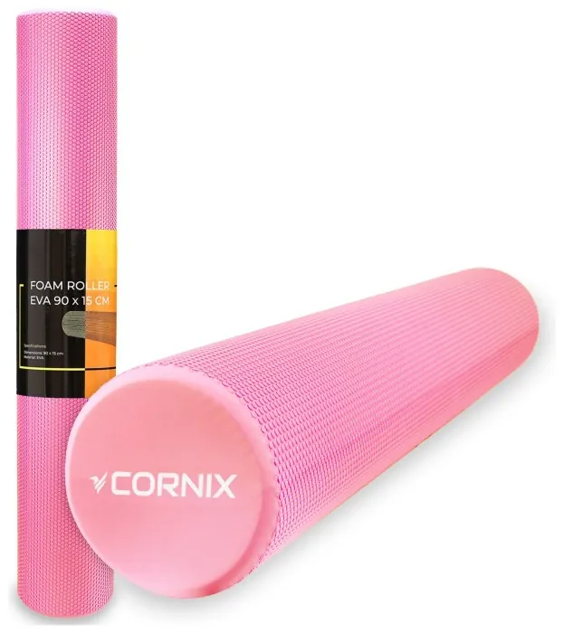 Масажний ролик Cornix EVA+ 90 x 15 см (валик, роллер) XR-0313 Pink
