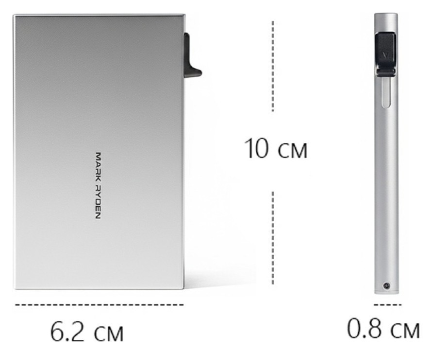 Картхолдер Mark Ryden MR23 Silver, укр, укр