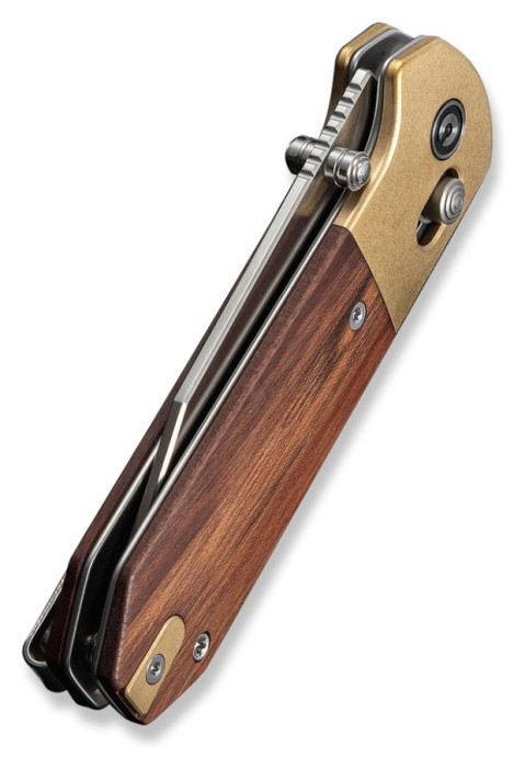 Ніж складаний кишеньковий Civivi Yonder Clip Point (7.3 см) 14C28N / Wood and Brass натуральний