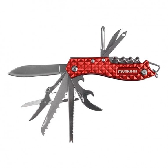 Munkees 2580 брелок-мультінструмент Pocket Knife red