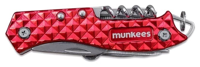 Munkees 2580 брелок-мультиинструмент Pocket Knife red