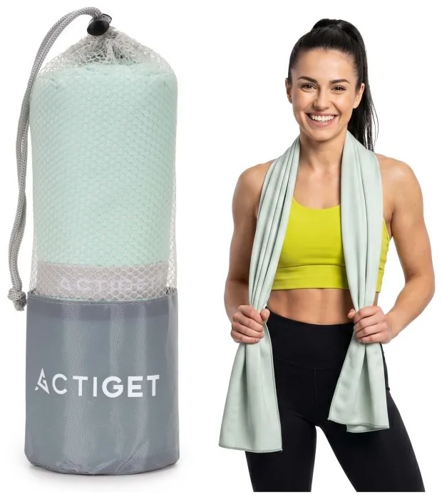 Рушник спортивний Actiget 180 x 100 см з мікрофібри ACT0199 Mint
