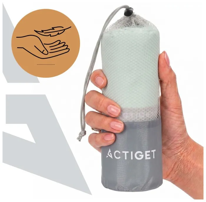 Рушник спортивний Actiget 180 x 100 см з мікрофібри ACT0199 Mint