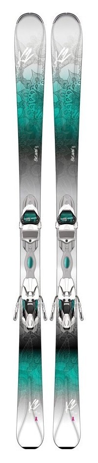 Ліжі гірські (комплект) K2 BELUVED 78TI+ER3 10 TP TCX 156см Turquoise/grey/white (10A0402.141.1+10A1006.141.2), укр, укр