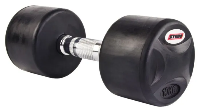 Гантель прорезиненный Stein 10 кг