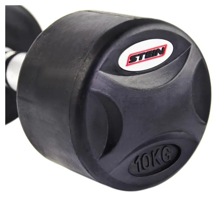 Гантель прорезиненный Stein 10 кг