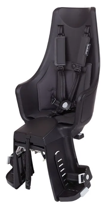 Дитяче велокрісло Bobike Exclusive maxi Plus Carrier LED / Urban black