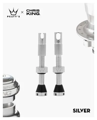 Ниппели Peaty's x Chris King Tubeless Valves, 42mm, Silver