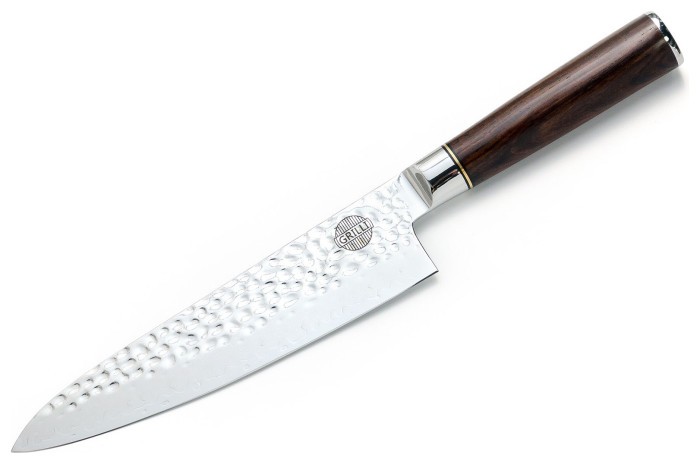 Профессиональный нож шеф повара из дамасской стали Chefs Knife 20,5 см GRILLI 88815