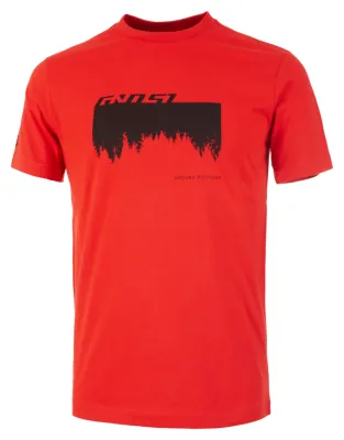 Футболка Ghost MTN Casual Line Woods, L, красно-черная