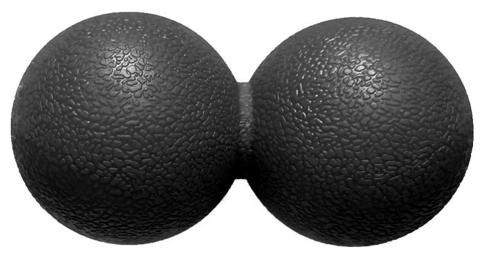 Масажний м'ячик EasyFit TPR подвійний 12х6 см синій