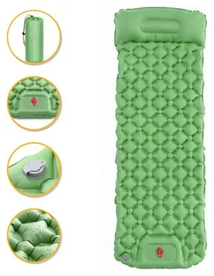 Надувной производный коврик матрас LEOBRO Air Mat 190 x 60 см Green (LB-1095)