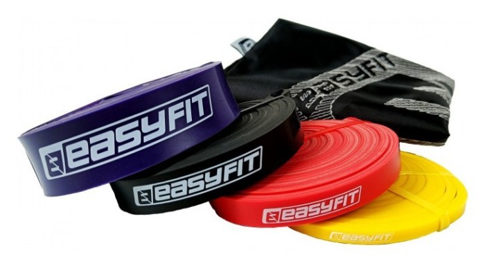 Гумові петлі EasyFit: набір 1-45 кг (4 шт), укр, укр