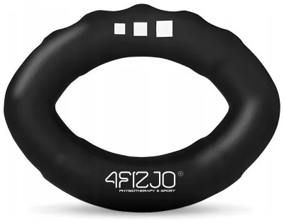 Эспандер кистевой силиконовый 4FIZJO X-Hard 27 кг Black (P-5907739313768)