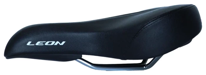Сідло без замка 262*195 мм K.San YBT-7803 чорний logo LEON