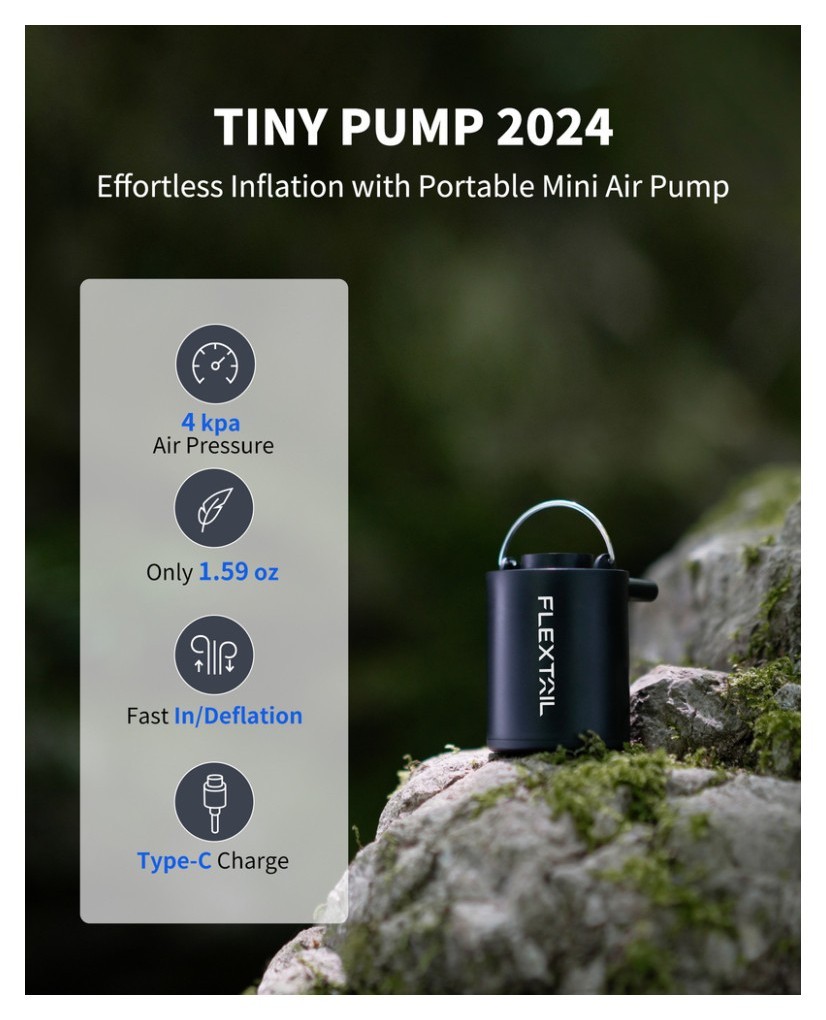 Кемпинговый насос Flextail Tiny Pump, черный