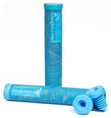 Гріпси WeThePeople PERFECT without flange 165mm Ø 29.5mm блакитні з сірими розводами, з брелком барендом