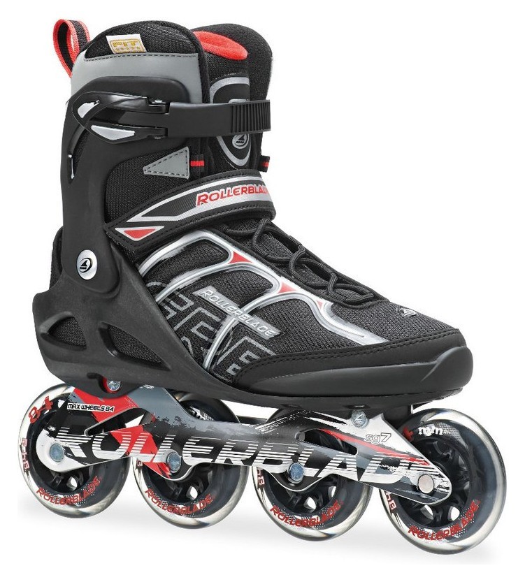 Роликові коньки для дорослих Rollerblade MACROBLADE 84 ALU M 40.5 (8US) 260мм Black/red (07356000 741) V, укр, укр