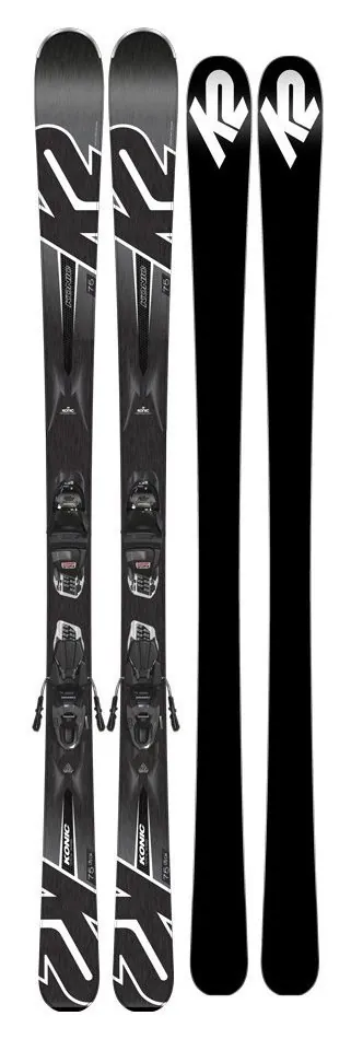Лижі гірські комплект K2 KONIC 75+M2 10 QUIKCLIK 156см Black/grey (10C0009.272.1+10B1013.172.1) (177 см black/grey)