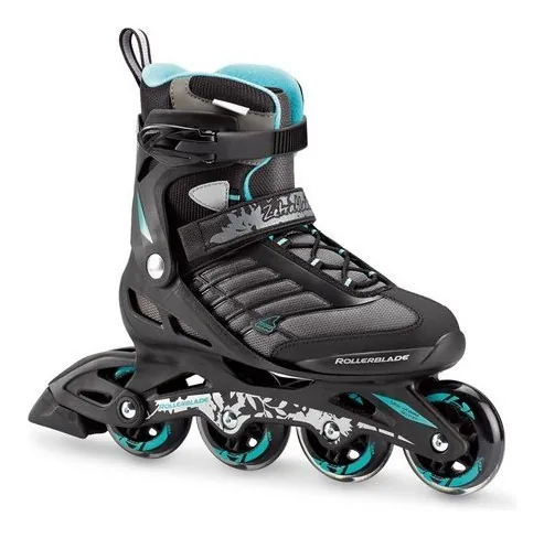 Роликові коньки для дорослих Rollerblade ZETRABLADE W 36.5 (6US) 230мм Black/blue cyan (07736700 915) (235мм)