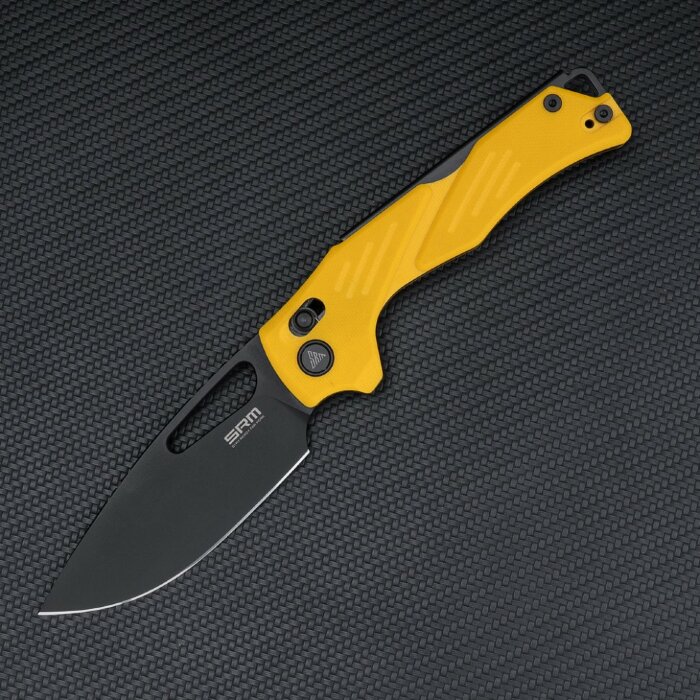 Ніж складаний SRM Mirage 239X-GY, жовтий, укр, укр