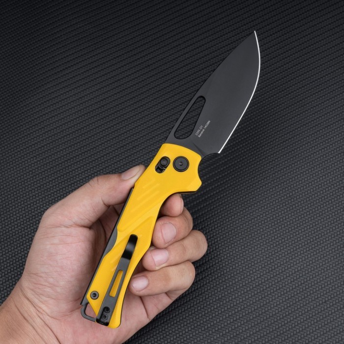 Ніж складаний SRM Mirage 239X-GY, жовтий, укр, укр