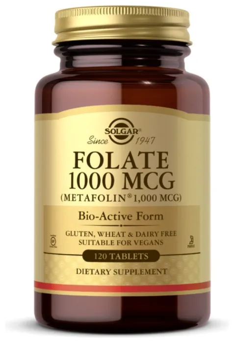 Folate 1000 mcg (as Metafolin) - 120 tabs