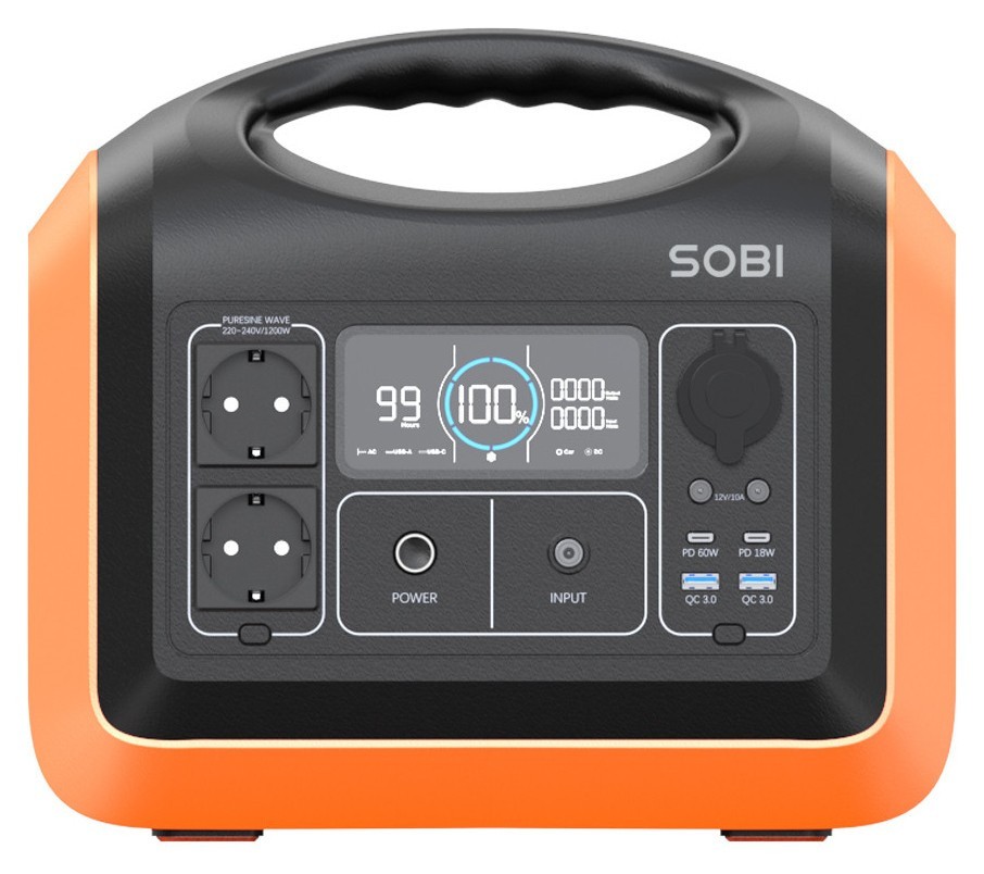 Портативна зарядна станція Sobi 1200W (310000mAh; 992Wh)