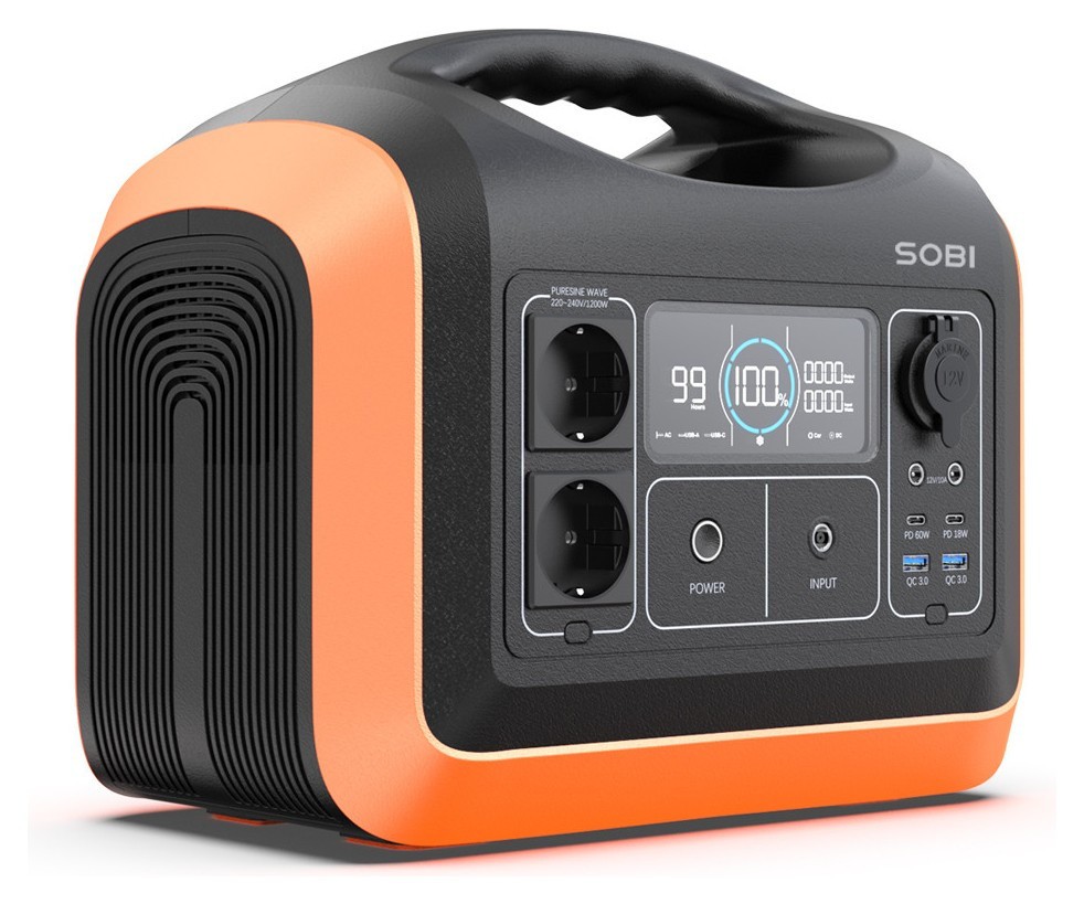 Портативна зарядна станція Sobi 1200W (310000mAh; 992Wh)